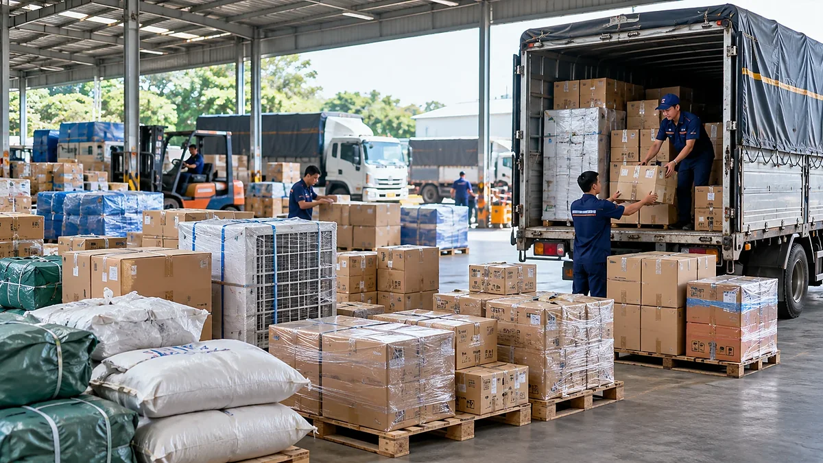 Các nhóm hàng được phân loại trước khi ghép chuyến